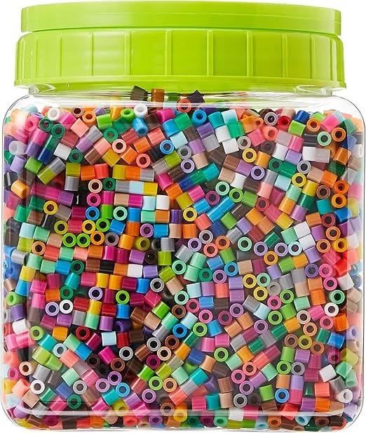 Perler Beads Assorted Multicolor Fuse Beads for Kids Crafts, 11000 pcs
