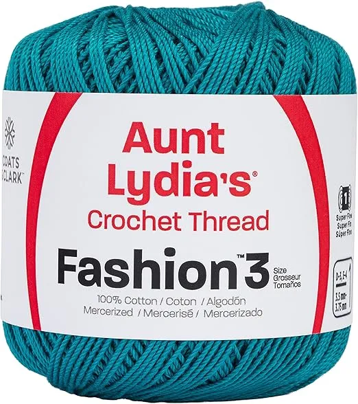 Coats Crochet Fashion Crochet Thread, Warm Teal