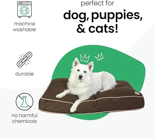 Molly Mutt Huge Dog Bed Cover -Landslide Print - Measures 36”X45”X5’-100% Cotton - Durable - Breathable - Sustainable - Machine Washable Dog Bed Cover
