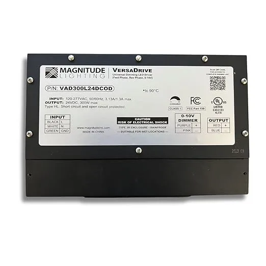 LED Driver 24V 300W 5-Way Universal Dimmable LED Transformer - Magnitude VersaDrive VAD300L24DCOD Inspired LED