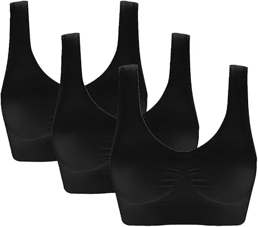 Women's Comfort Workout Sports Bra Low-Impact Activity Sleep Bras