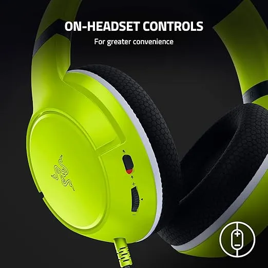 Razer Kaira X Wired Headset for Xbox Series X|S, Xbox One, PC, Mac & Mobile Devices: Triforce 50mm Drivers - HyperClear Cardioid Mic - Memory Foam Ear Cushions - On-Headset Controls - Electric Volt