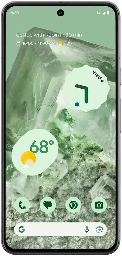 Google Pixel 8 5G,US Version, 128 GB Hazel - Unlocked (Renewed)