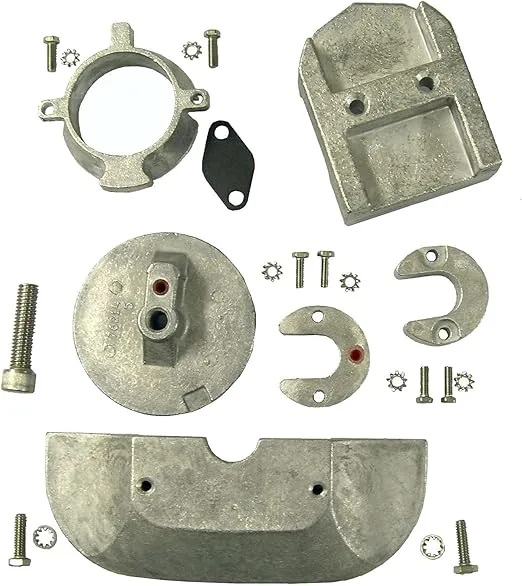 Aluminum Anode Kit for Mercruiser Sterndrive Alpha One Generation II Gen 2 1991 & Up Replaces 888756Q03 Read Product Description for Applications