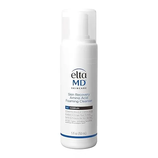 EltaMD Skin Recovery Amino Acid Foaming Facial Cleanser, Gentle Face Cleanser for Sensitive Skin