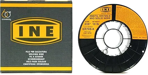 INEFIL ER70S-6 .035-Inch on 10-Pound Spool Carbon Steel Mig Solid Welding Wire