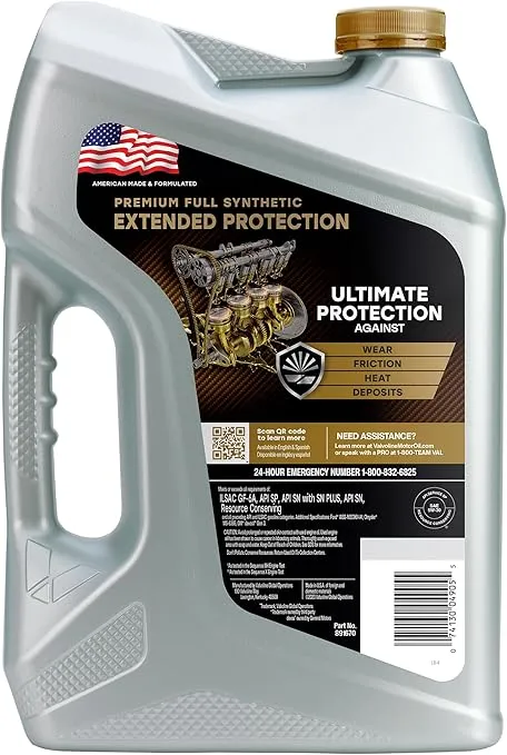 Valvoline Extended Protection Full Synthetic Motor Oil SAE 5W-30 5 QT