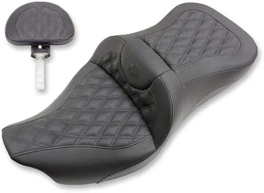 Saddlemen Road Sofa LS Extended Reach Seat with Driver Backrest 808-07B-184BR