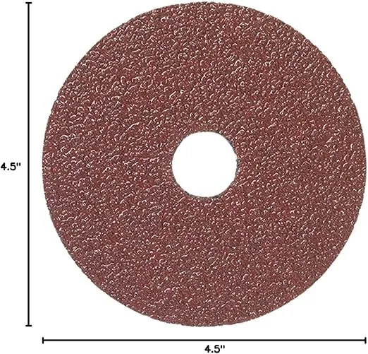 Mercer Industries 301024-4-1/2" x 7/8" Aluminum Oxide Resin Fiber Discs, 24 Grit (25 pack)