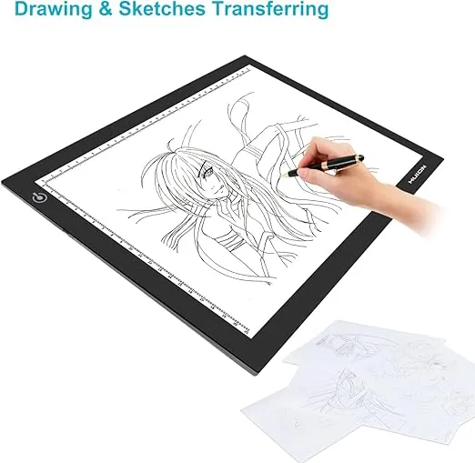HUION L4S LED Light Box A4 Ultra-Thin USB Powered Adjustable Light Pad for Tracing
