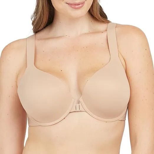 SPANX Bra-Llelujah Lightly Lined Full Coverage Bra - T-Shirt Bra - Front Closure - Hosiery Back - Smart Stretch Straps