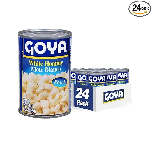Goya Foods White Hominy, 15-Ounce (Pack of 24)