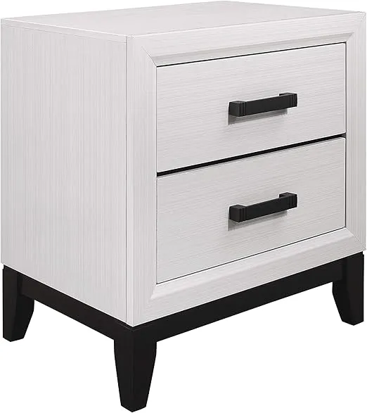 Global Furniture USA White Kate Nightstand