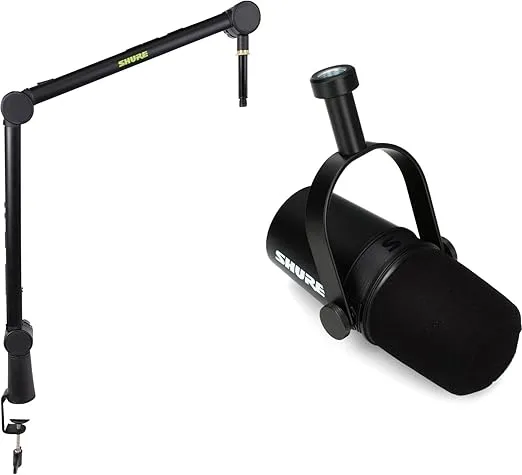Shure MV7X Dynamic Podcast Microphone with Boom Arm Bundle