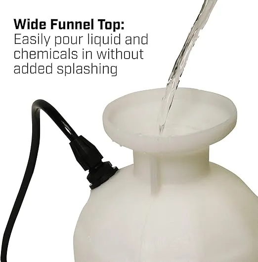 Chapin International 20541 1 Gallon Lawn & Garden Multi-purpose Sprayer with Foaming and Adjustable Nozzles, Made in the USA, 1-pack, Translucent White