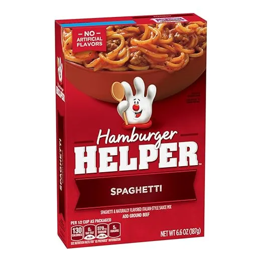 Betty Crocker Hamburger Helper Spaghetti 6.6 oz Box