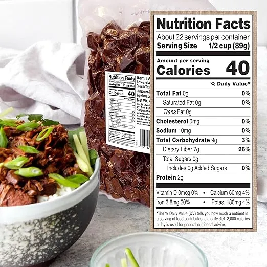 Edward & Sons Organic Young Jackfruit - Jackfruit Organic, Vegan Meat, Vegan Fruit, Plant Based Meat, Vegan Meat Substitute, Unseasoned - 4.4 Pounds