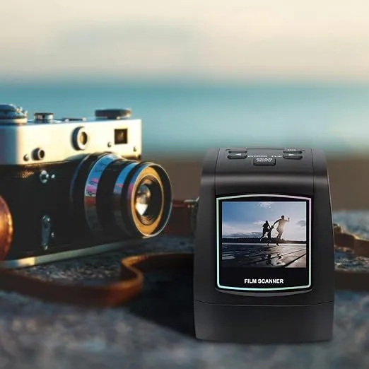 DIGITNOW 22MP All-in-1 Film & Slide Scanner, Converts 35mm 135 110 126 and Super 8 Films/Slides/Negatives to Digital JPG Photos, Built-in 128MB Memory, 2.4 LCD Screen