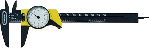General Tools 144MM Plastic Metric Dial Caliper 6-Inch