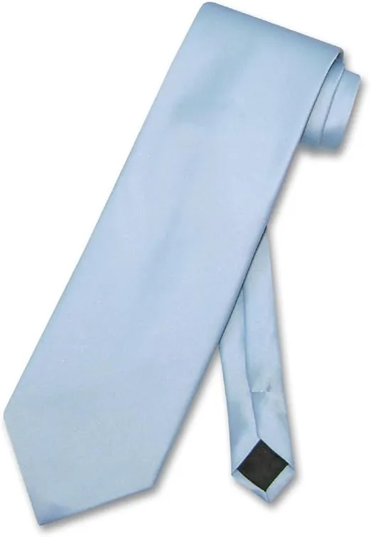 Vesuvio Napoli NeckTie Solid BABY BLUE Color Men's Neck Tie