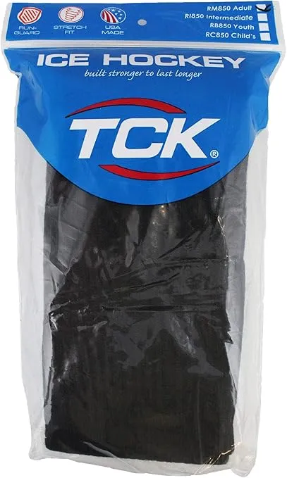 TCK Rib Knit Ice Hockey Socks- Youth and Adult Sizes- Made in the USA