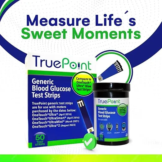 Generic Glucose Test Strips for OneTouch Ultra, Ultra2, UltraMini and UltraSmart Meters Purchased Before 2016 - 50 Count