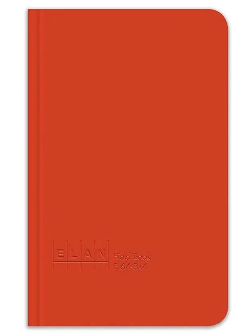 Elan Publishing Company - E64-8x4 Org-24 E64-8x4 Field Surveying Book 4 ⅝ x 7 ¼, Bright Orange Cover (Pack of 24)