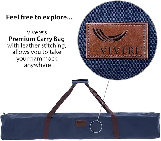 Vivere C9SUNDO Hammock with Stand, Dove, 9ft