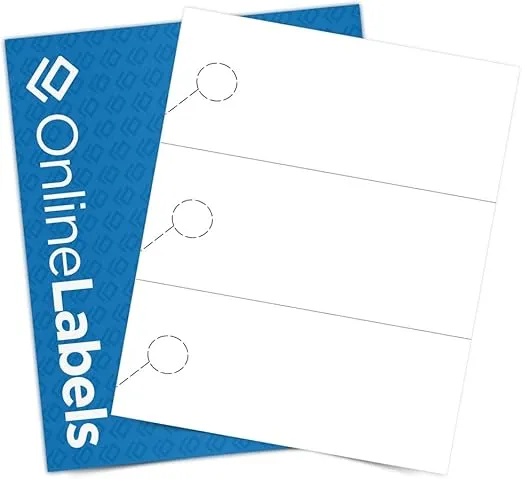 Door Hangers - 8.5 x 3.66 - Cardstock - Pack of 3,000, 1,000 Sheets - Inkjet/Laser Printer - Online Labels