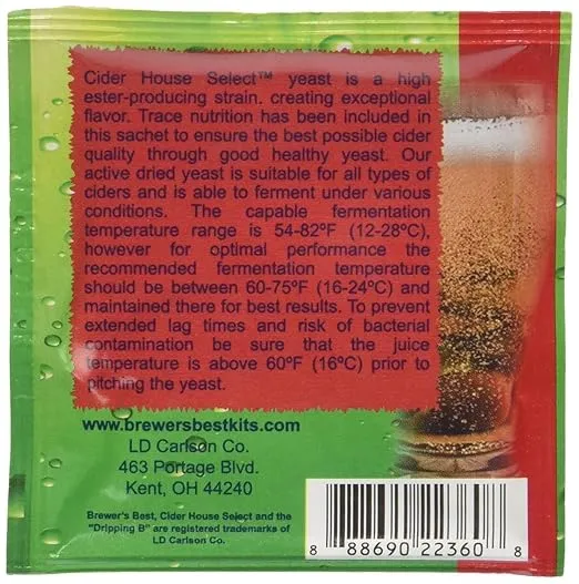 Cider House Select Premium Cider Yeast-3 Count