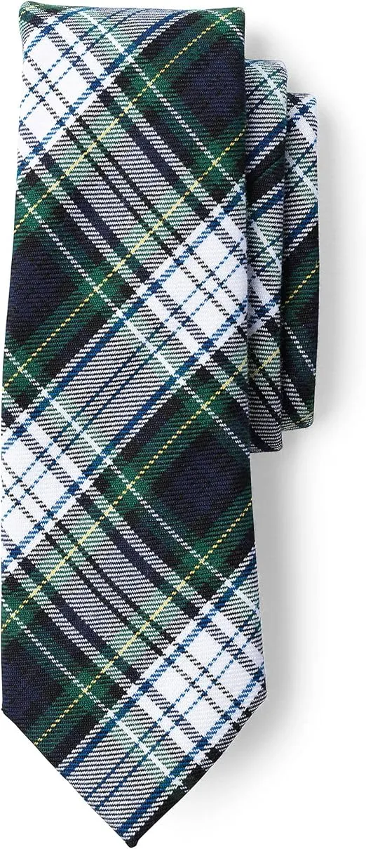 Lands' End School Uniform Adult Plaid To Be Tied Tie