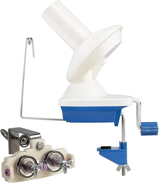 Adhafera Yarn Winder with Yarn Guide, Yarn Ball Winder for Crocheting, The Helper for Yarn Collection Lovers