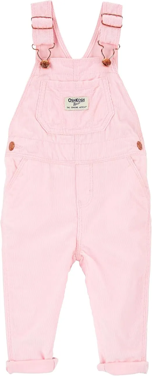OshKosh B'Gosh Baby Girl World's Best Overalls, Pink, 9M