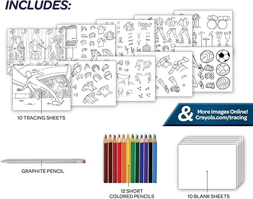 Crayola Light Up Tracing Pad - Blue, Tracing Light Box for Kids, Drawing Pad, Toys for Kids, Holiday Gift for Boys & Girls, Ages 6, 7, 8