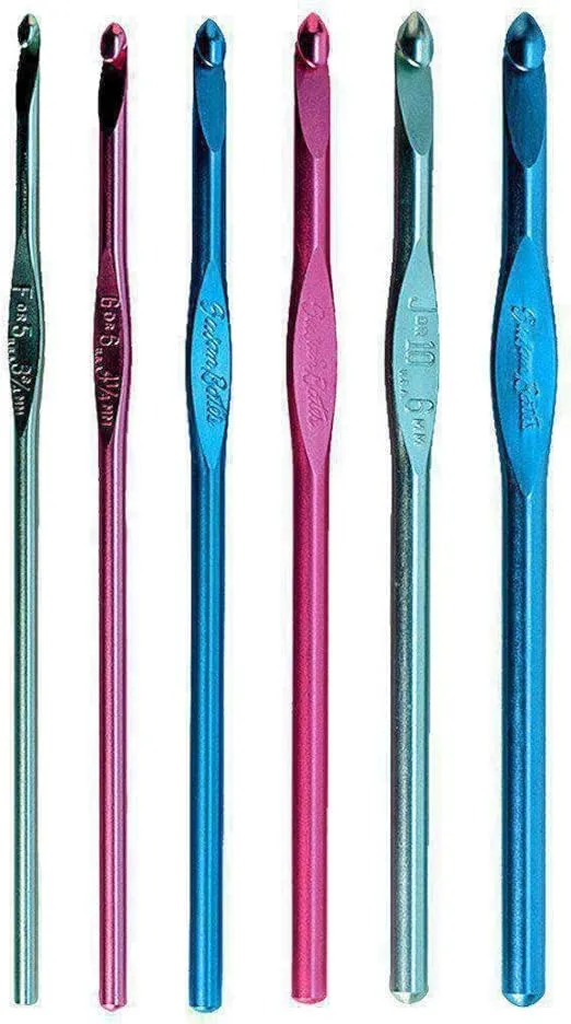 Silvalume Aluminum Crochet Hook 5.5"-Size G6/4mm