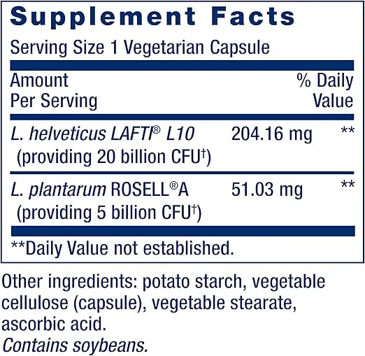 Life Extension FLORASSIST® Probiotic Women's Health, Vaginal Health, Digestive Health, Immune Health, Gluten-Free, Non-GMO, Vegetarian, Once-Daily Formula, 30 Capsules
