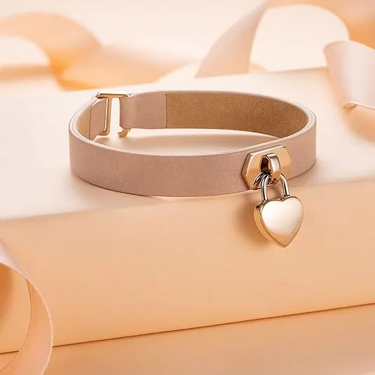 MVMT Leather Heartlock Bracelet for Women