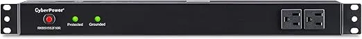 CyberPower RKBS15S2F10R 15A 12-Outlet 1U RM Rackbar Surge Supressor