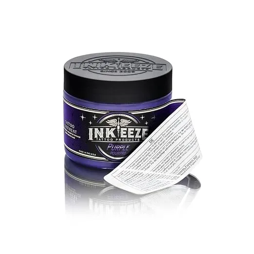 INK-EEZE Purple Tattoo Ointment Bundle 2-Pack, For Artists and Aftercare, Cruelty Free, Petroleum Free, Made in USA, 2-Pack 6oz Jars