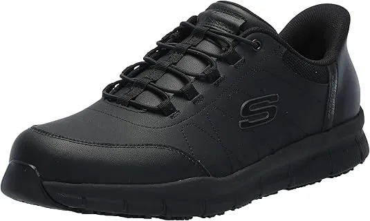 Skechers Men's Hands Free Slip Ins Nampa-Knotly Bungee Athletic Sr Food Service Shoe
