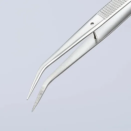 KNIPEX Stainless Steel Gripping Tweezers-Pointed Tips