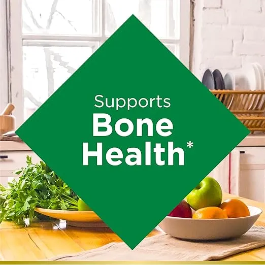 Nature's Bounty Calcium Carbonate & Vitamin D, Supports Immune Health & Bone Health, 1200mg Calcium & 1000IU Vitamin D3, 120 Softgels