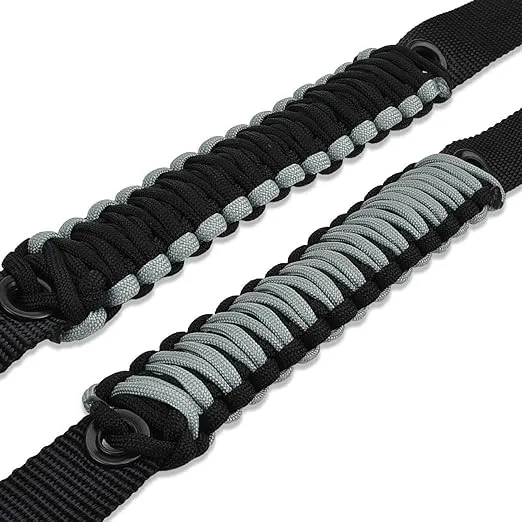 IAG Paracord Grab Handle 2-Piece Set for Ford Bronco 2021-2024+ (Dark Red)