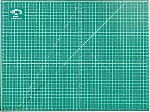 ALVIN GBM Self-Healing Cutting Mat 36 x 48 inch | Double-Sided Green/Black | 5-Layer Gridded Surface for Arts, Crafts and Sewing - Model GBM3648