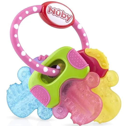 Nuby Ice Gel Teether Keys, 1 Count (Pack of 1)