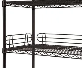 Omega Products Corporation 36" Wide Black Wire Shelf Ledge