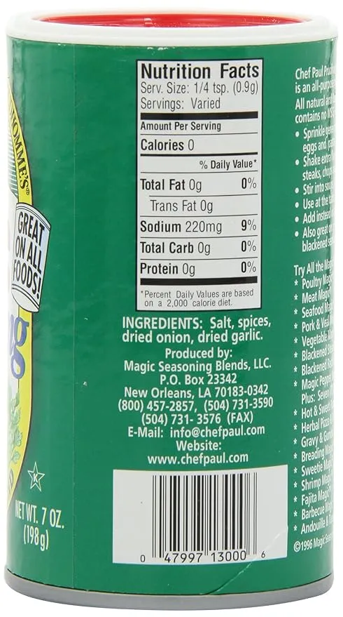 Magic Seasoning Blends Magic Seasoning Salt, 7.0-Ounce Containers (Pack of 6)