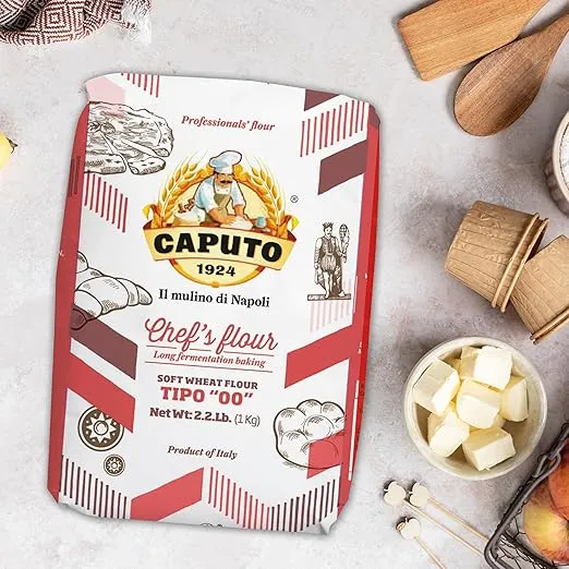 Antimo Caputo Chef's Flour 2.2 LB - Italian Double Zero 00 - Soft Wheat for Pizza Dough, Bread, & Pasta