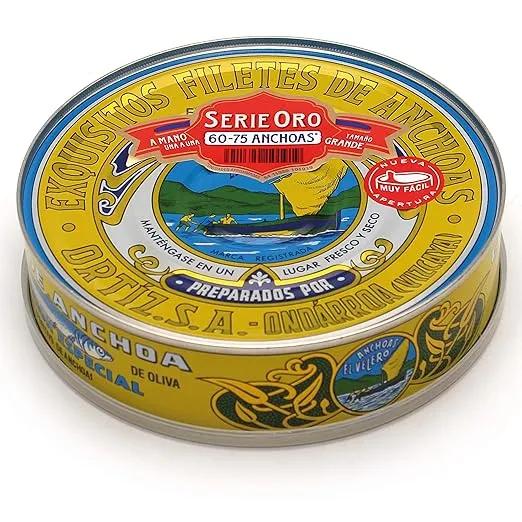 Ortiz Brown Anchovies In Olive Oil Reserva, 15 Oz