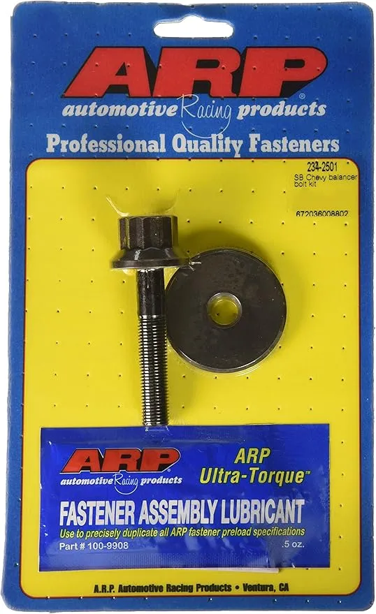 ARP 2342501 Harmonic Balancer Bolt Kit For Select Chevrolet Small Block Applications, Black